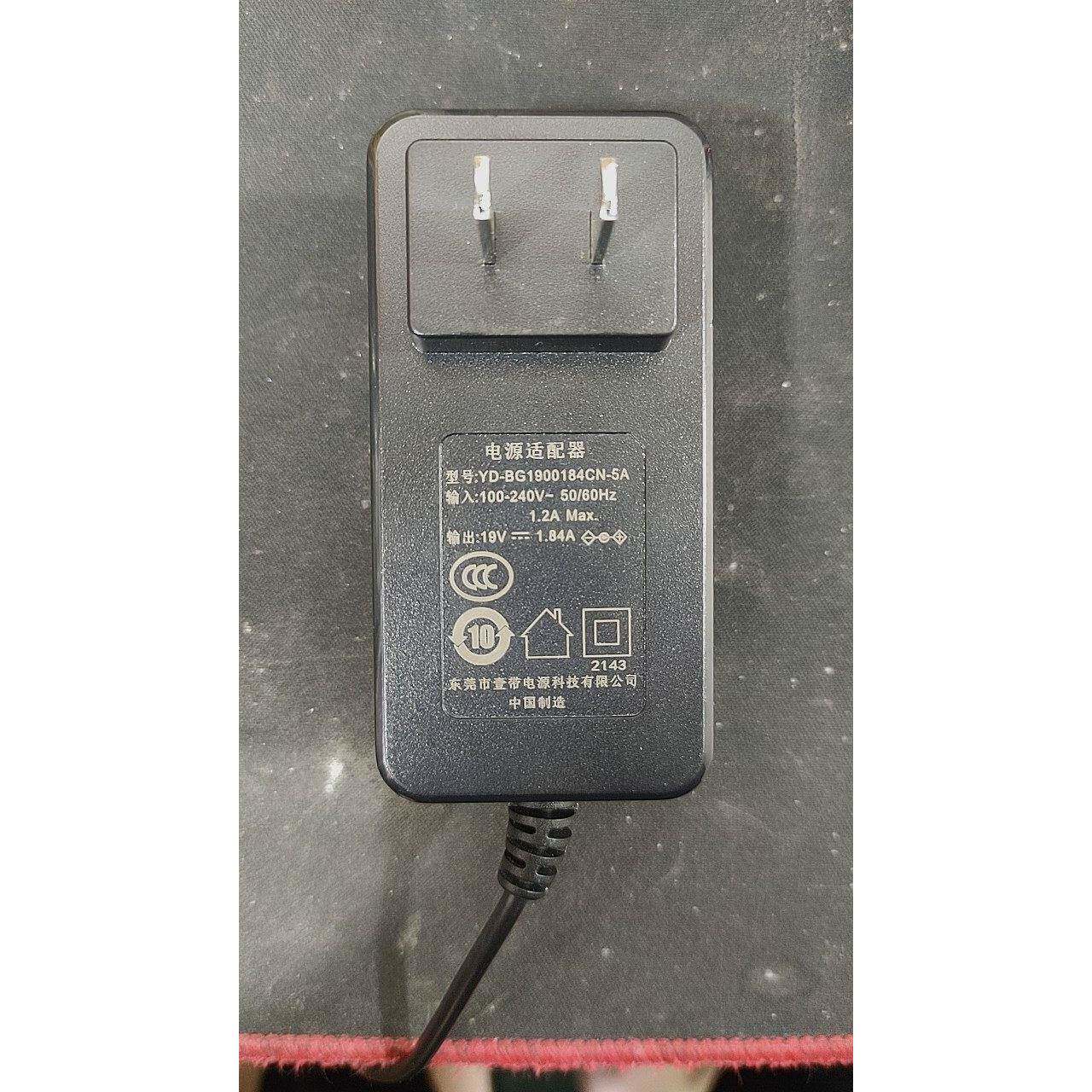 适用电源适配器型号YD-BG1900184CN-5A输出19V1.84A东莞壹带电源
