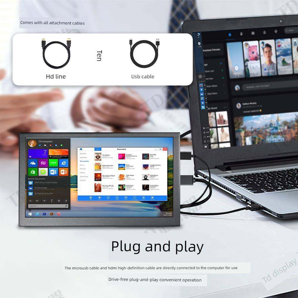 迷你便携式显示器外接电脑副屏主机手机触摸屏小型高清5英寸显示,电脑硬件/显示器/电脑周边,便携显示器/显示屏,淘宝优惠券,粉丝福利购,淘宝优惠卷