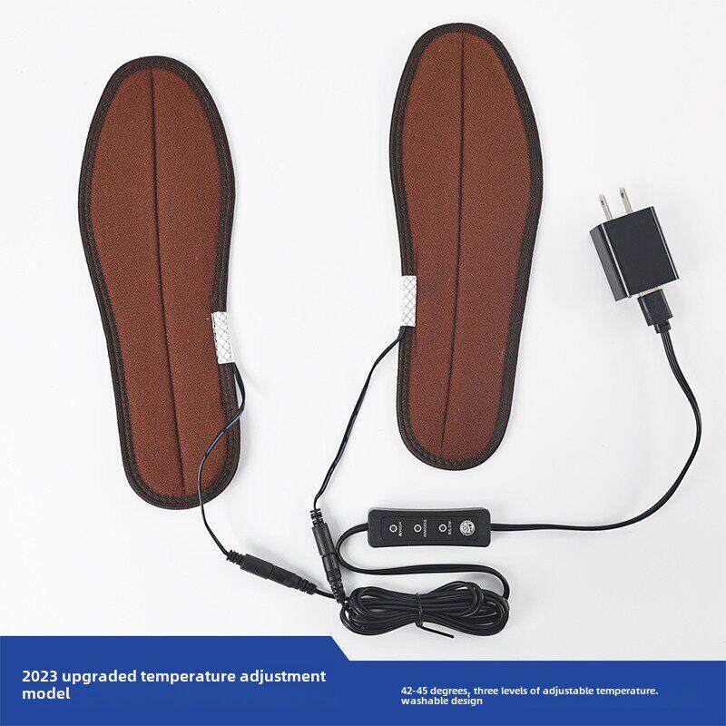 佳贝usb电热鞋垫调温插电暖脚宝可行走加热电暖鞋垫男女充插两用