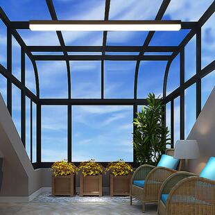 超亮长条灯玻璃阳光房专用灯长条形超薄阳台灯吸顶灯庭院雨棚屋檐