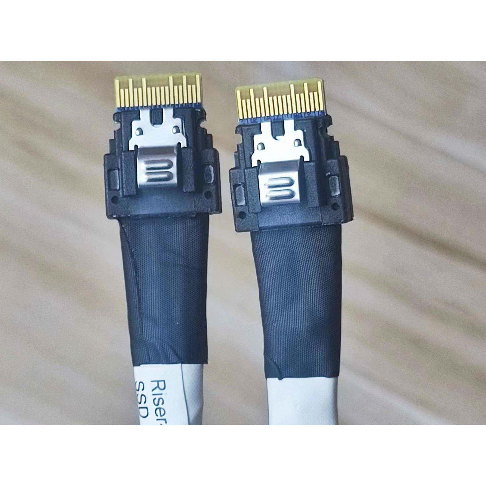 Slim SAS 4.0 SFF-8654 4i 背板连接线Riser卡数据线 DD0S5BTH203