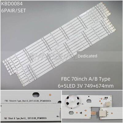6对* VIZIO E70-f3 LED背光灯条Innotek FBC 70inch A/B 5+6灯