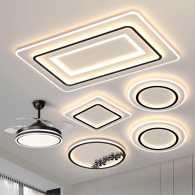 客厅灯现代简约大气led吸顶灯广东中山灯具组合全屋套餐风扇吊灯,家装灯饰光源,客厅吸顶灯,淘宝优惠券,粉丝福利购,淘宝优惠卷
