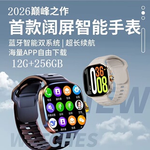 12G 256GB办公S10智能手表全网通5G便宜通话手表骁龙插卡运动学习