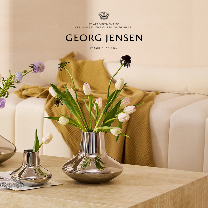 【新婚礼物】Georg Jensen 乔治杰生HK花瓶北欧简约客厅摆件