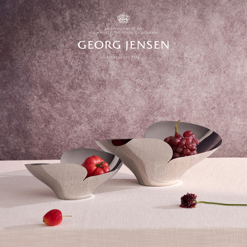 GeorgJensen乔治杰生BLOOM花朵置物皿北欧风餐厅摆件