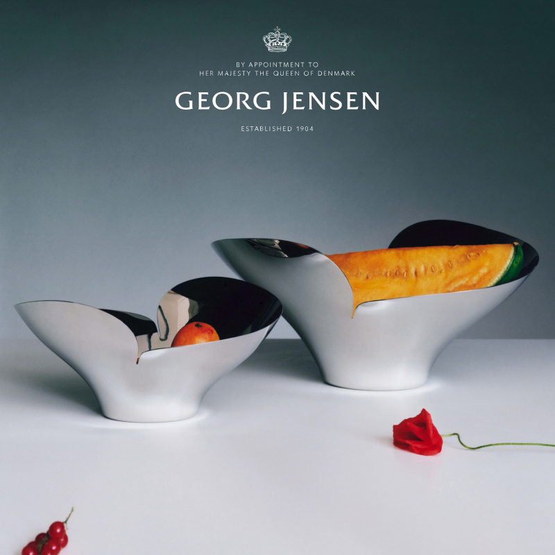 圣诞礼物GeorgJensen乔治杰生BLOOM花朵置物皿北欧风餐厅摆件