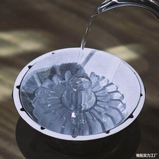 甄选手冲咖啡V60锥形山文折纸滤杯T1滤纸使用压纸辅助把件可热水