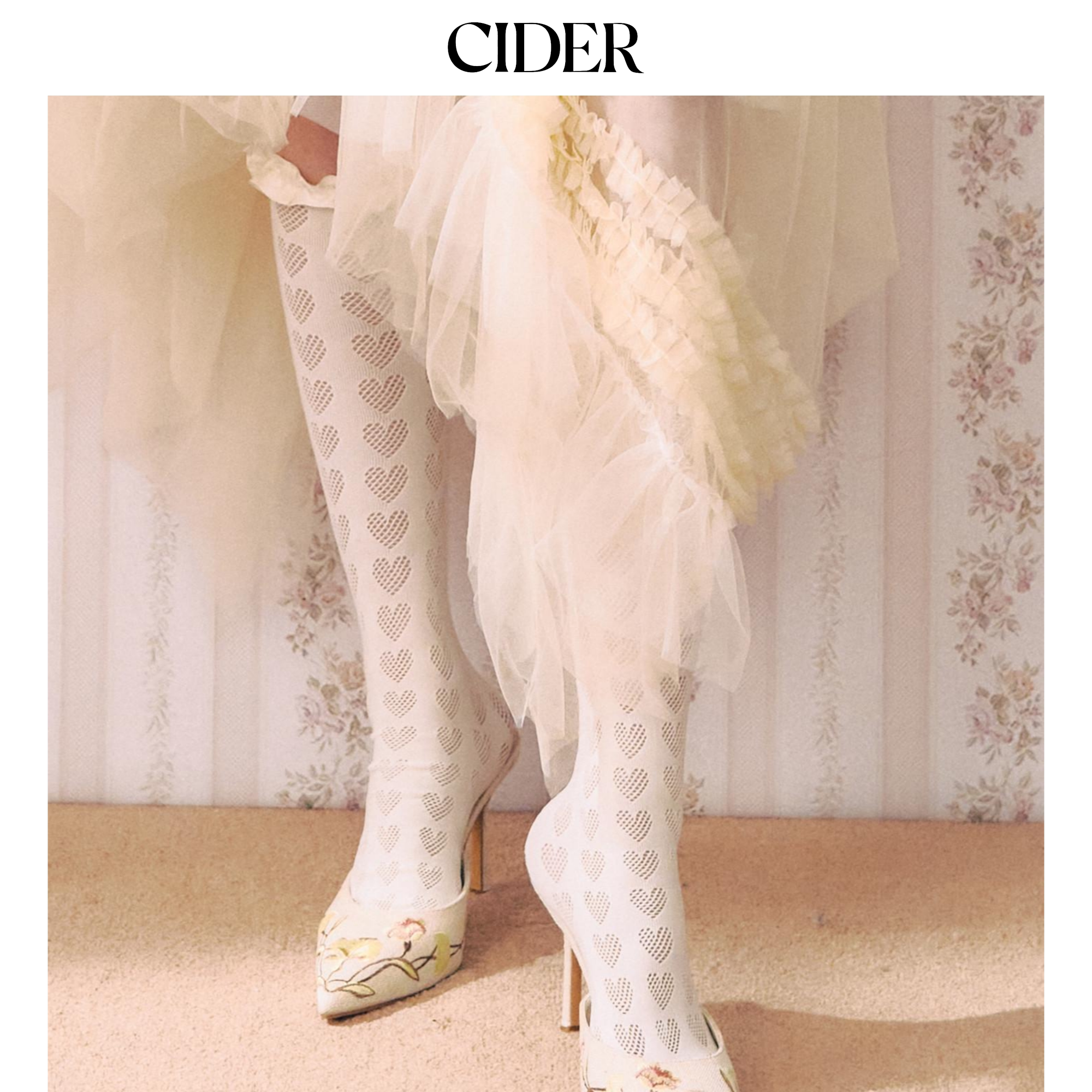 CIDER秋冬新品女装花朵刺绣尖头高跟鞋114725465图片