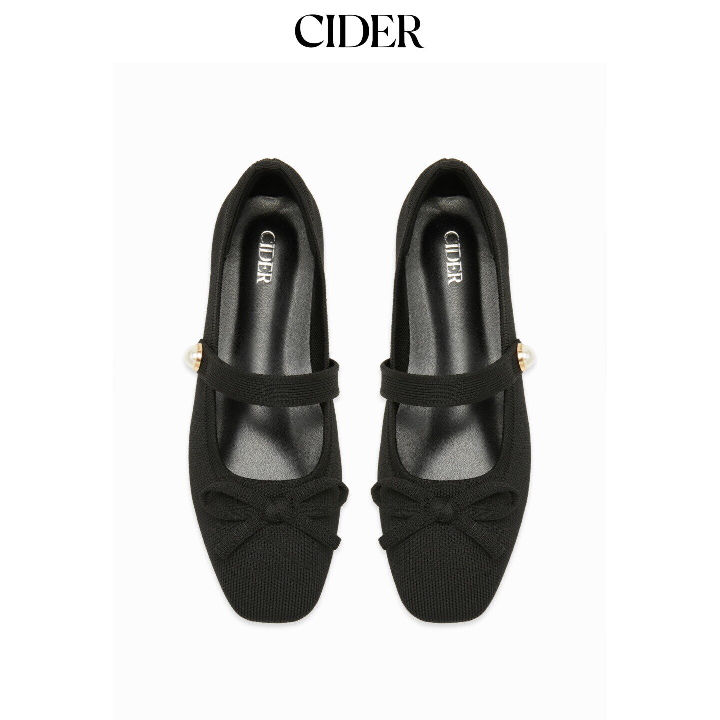 CIDER2026早秋季新品蝴蝶结装饰玛丽珍平底鞋115401461图片