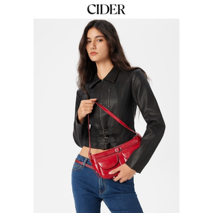 CIDER双口袋方形单肩包114848105