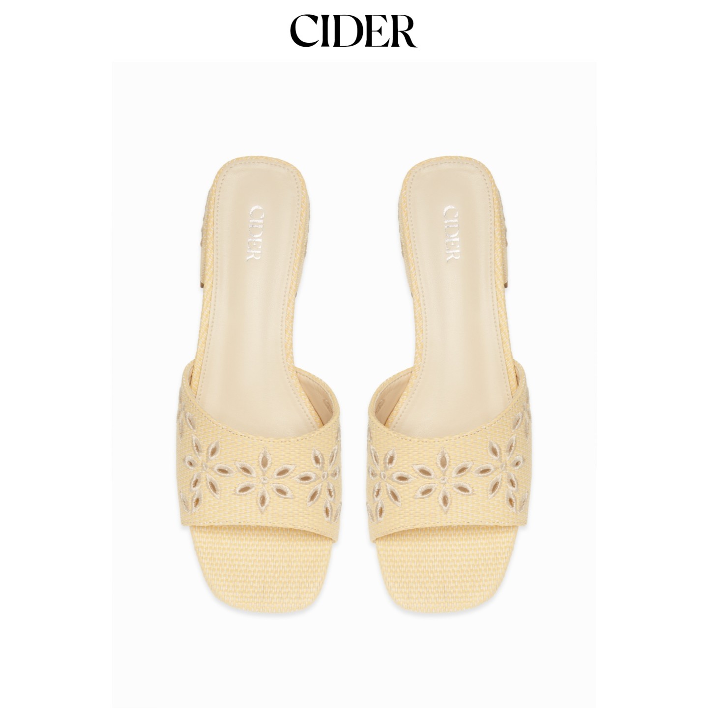 CIDER2026早秋季新品碎花粗跟凉鞋115492143图片