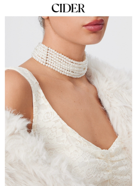 CIDER仿珍珠串珠层叠项链112019191