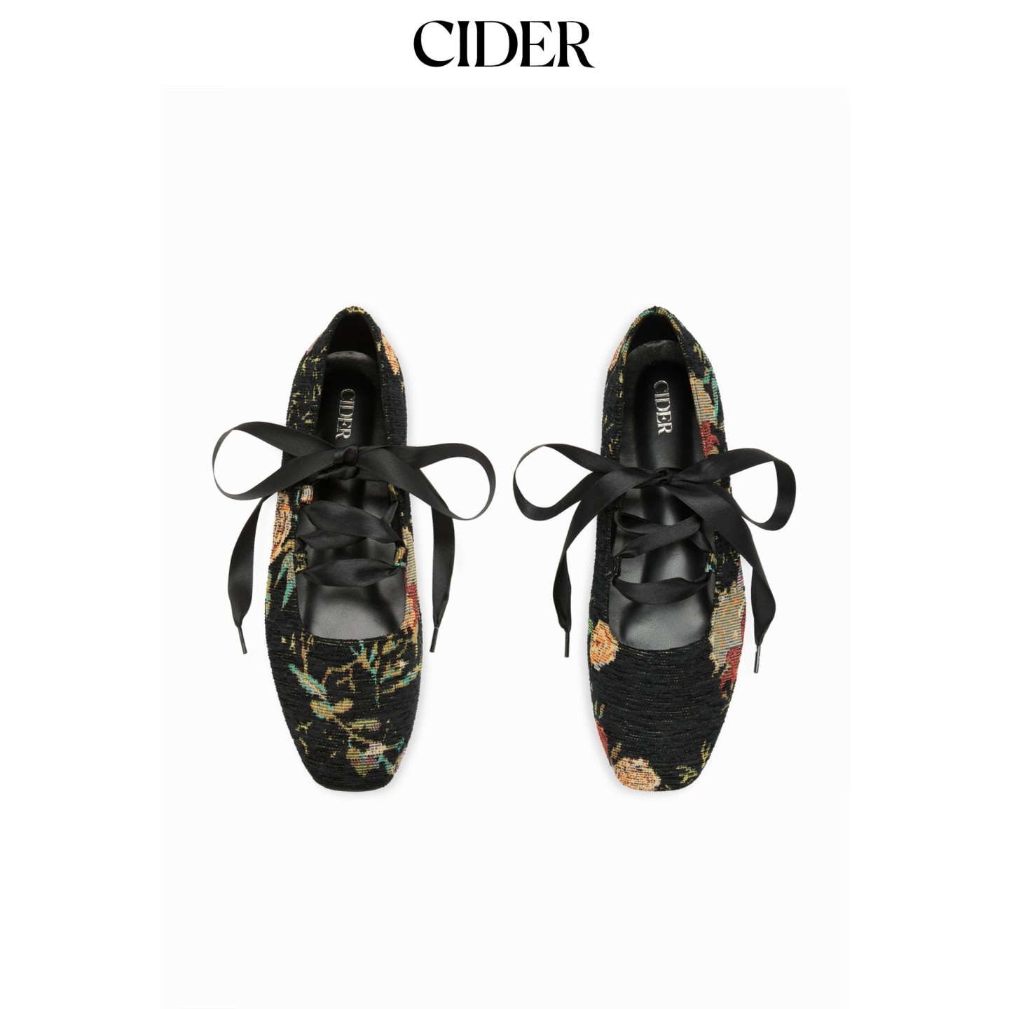 CIDER2026秋季新品碎花绑带芭蕾平底鞋115728177图片