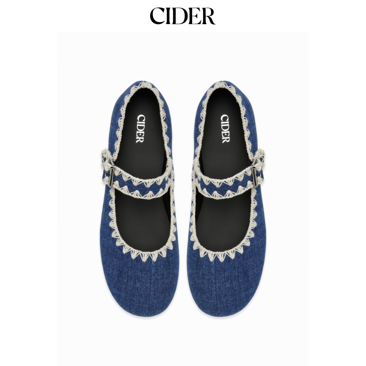CIDER2026早秋季新品刺绣玛丽珍平底鞋115446698图片