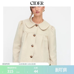 复古上衣114789027 复古外套彼得潘翻领宽松美式 CIDER娃娃领新款 款