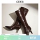 尖跟过膝细高跟鞋 女装 CIDER2025秋冬新品 112759680 明星同款