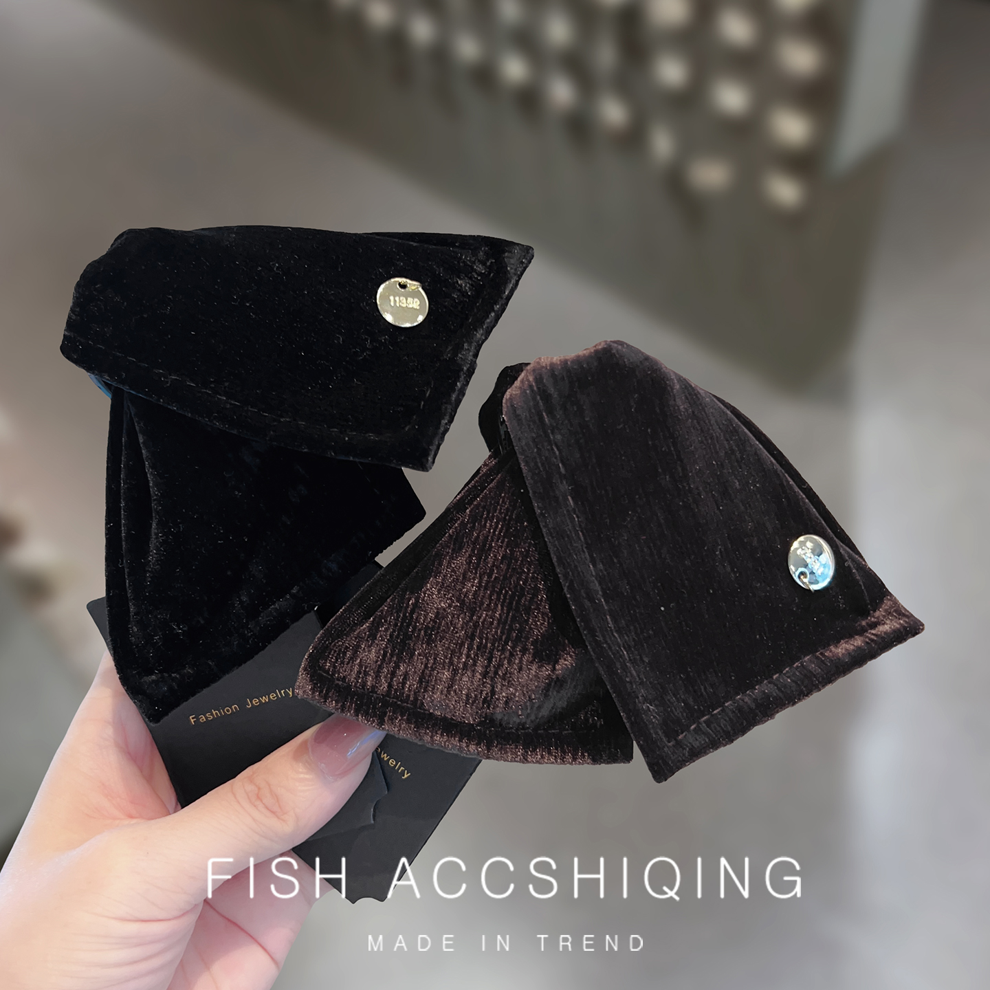 新款秋冬高级感盘发鲨鱼夹发卡子