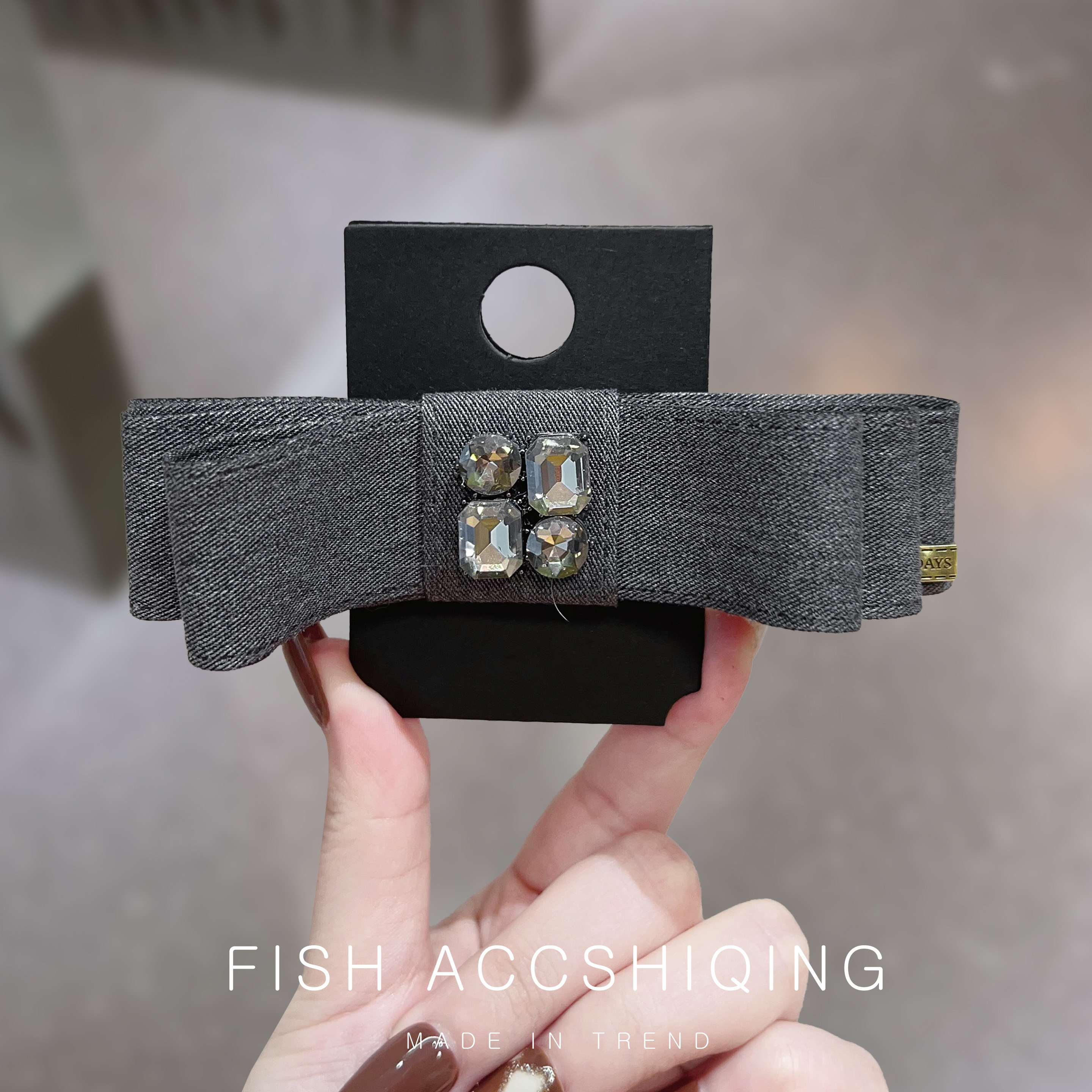 小众高级感镶钻蝴蝶结发夹简约气质边夹刘海夹韩国弹簧夹网红发饰,饰品/流行首饰/时尚饰品新,发饰,淘宝优惠券,粉丝福利购,淘宝优惠卷