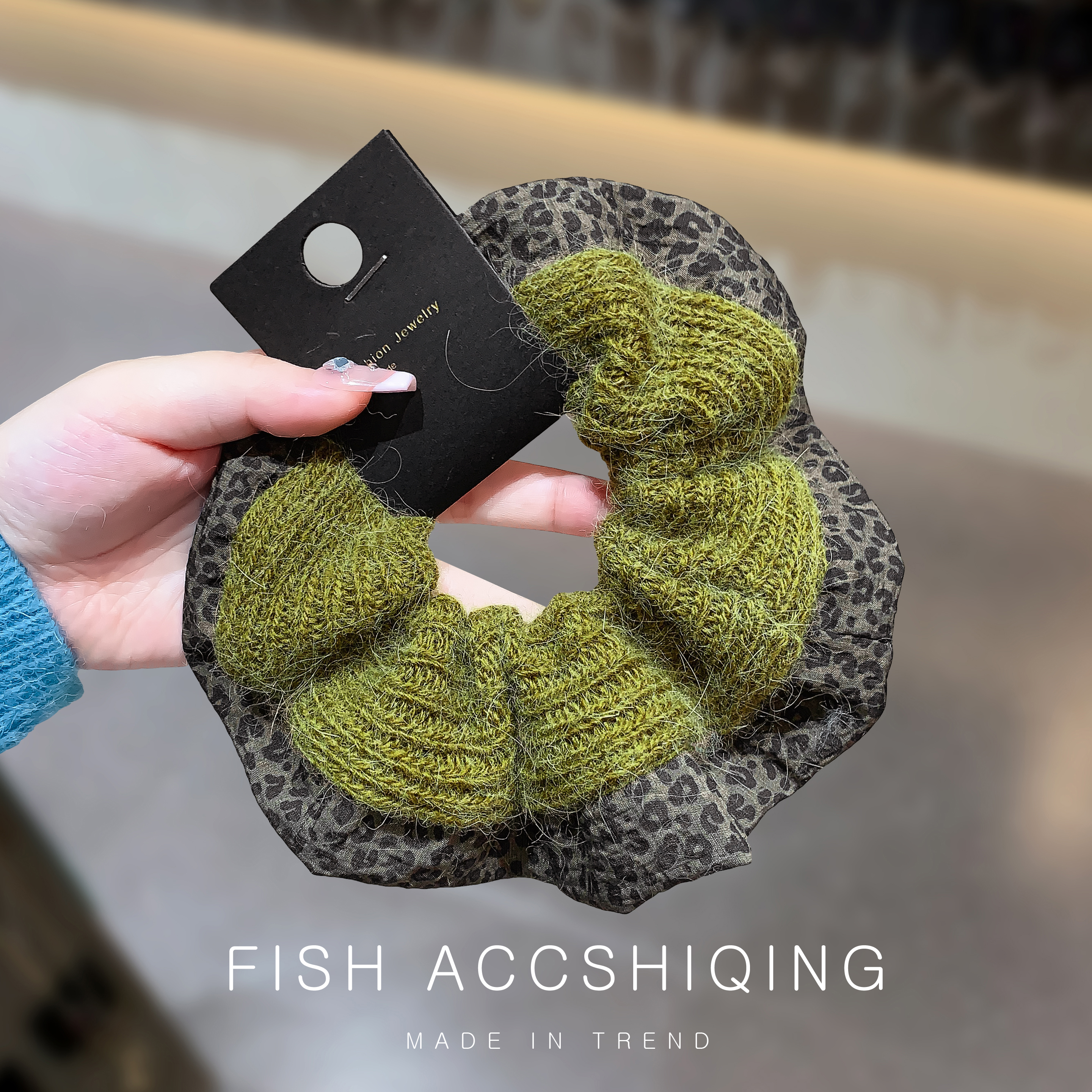 肥肠圈女温柔软糯毛绒头绳发圈