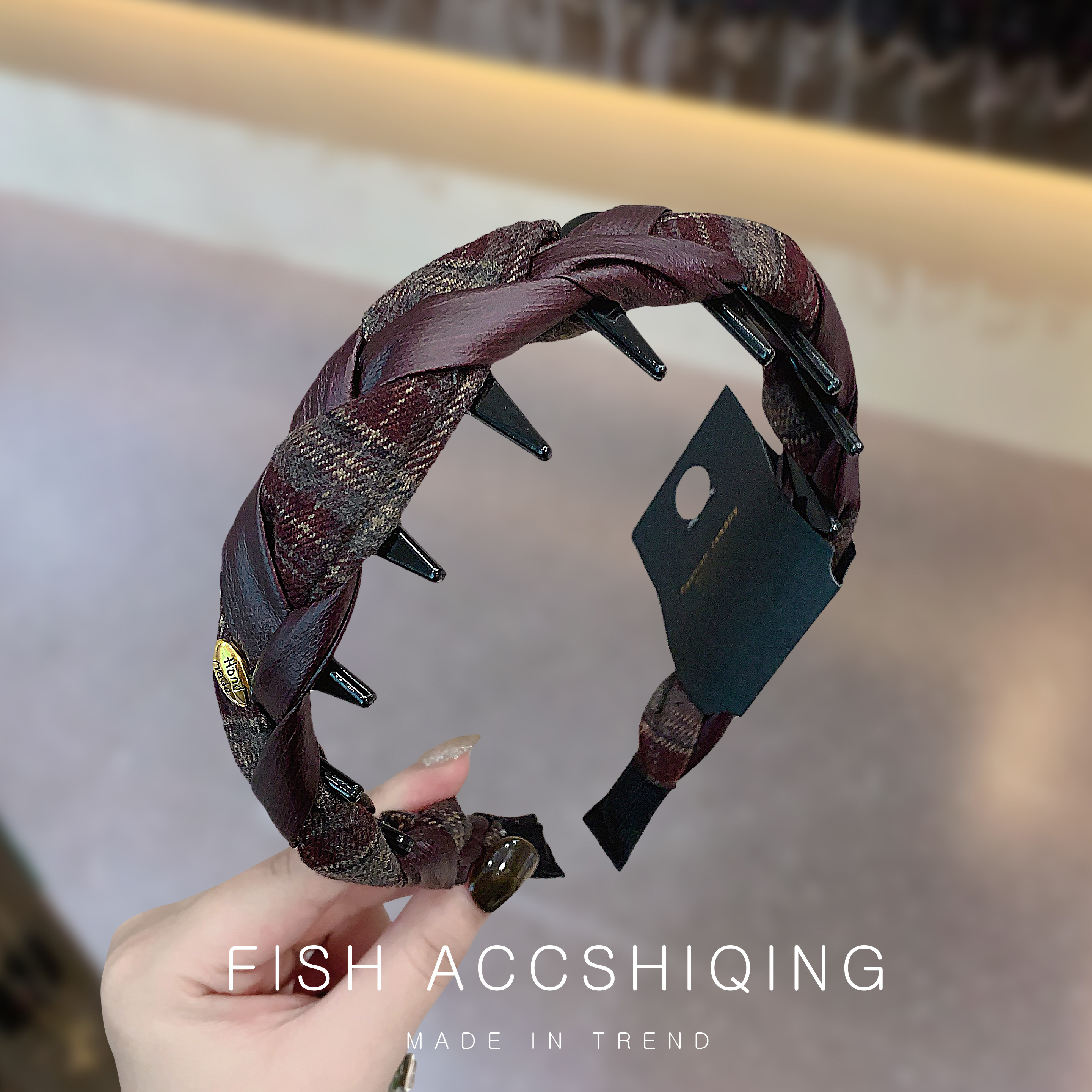 高级感防滑带齿头箍洋气增高发窟