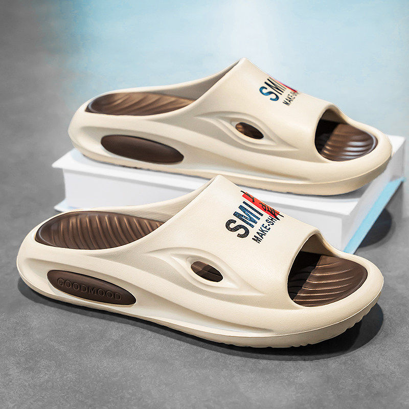 合成鞋业拖鞋男夏季外穿防滑耐磨防臭软底踩屎感运动室内家用厚底