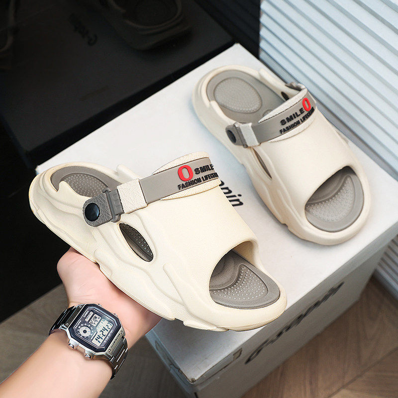 合成鞋业凉鞋男2026新款夏季开车专用外穿防滑耐磨软底不臭脚运动