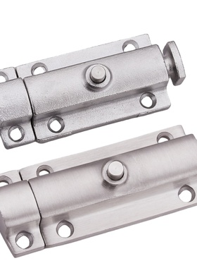 LS406插销自动弹簧404不锈钢工业电柜门506按钮式明装3寸4寸门栓