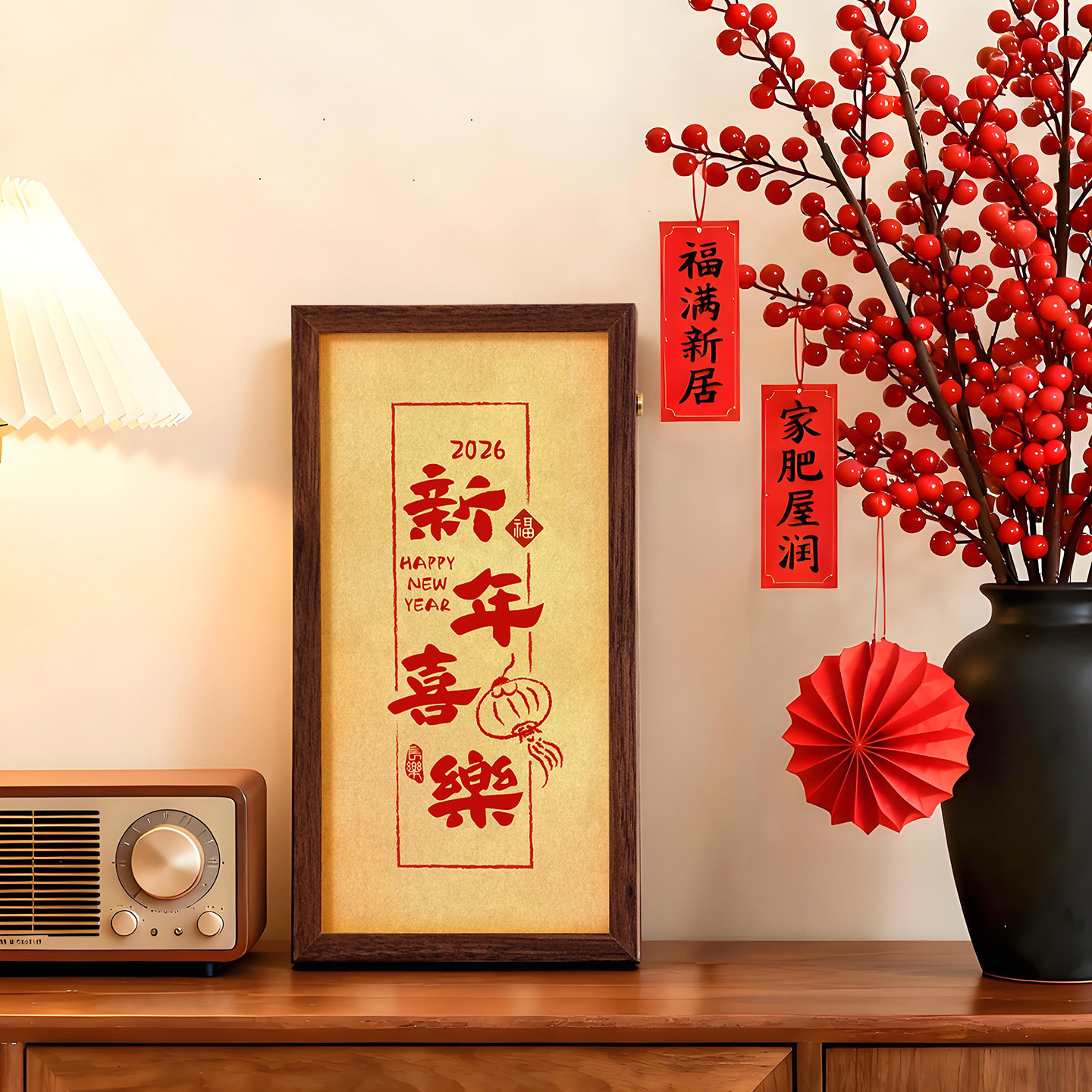 入户玄关装饰摆件发光灯箱相框桌面布置新居喜乔迁装饰摆台高级感,家居饰品,装饰摆件,淘宝优惠券,粉丝福利购,淘宝优惠卷