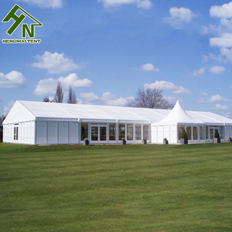 600平方米白色户外帐篷装配式多功能可移动婚礼篷房铝合金篷房