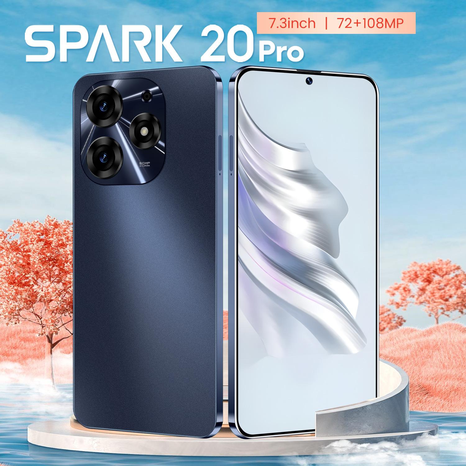 跨境手机park2o卓真G手+