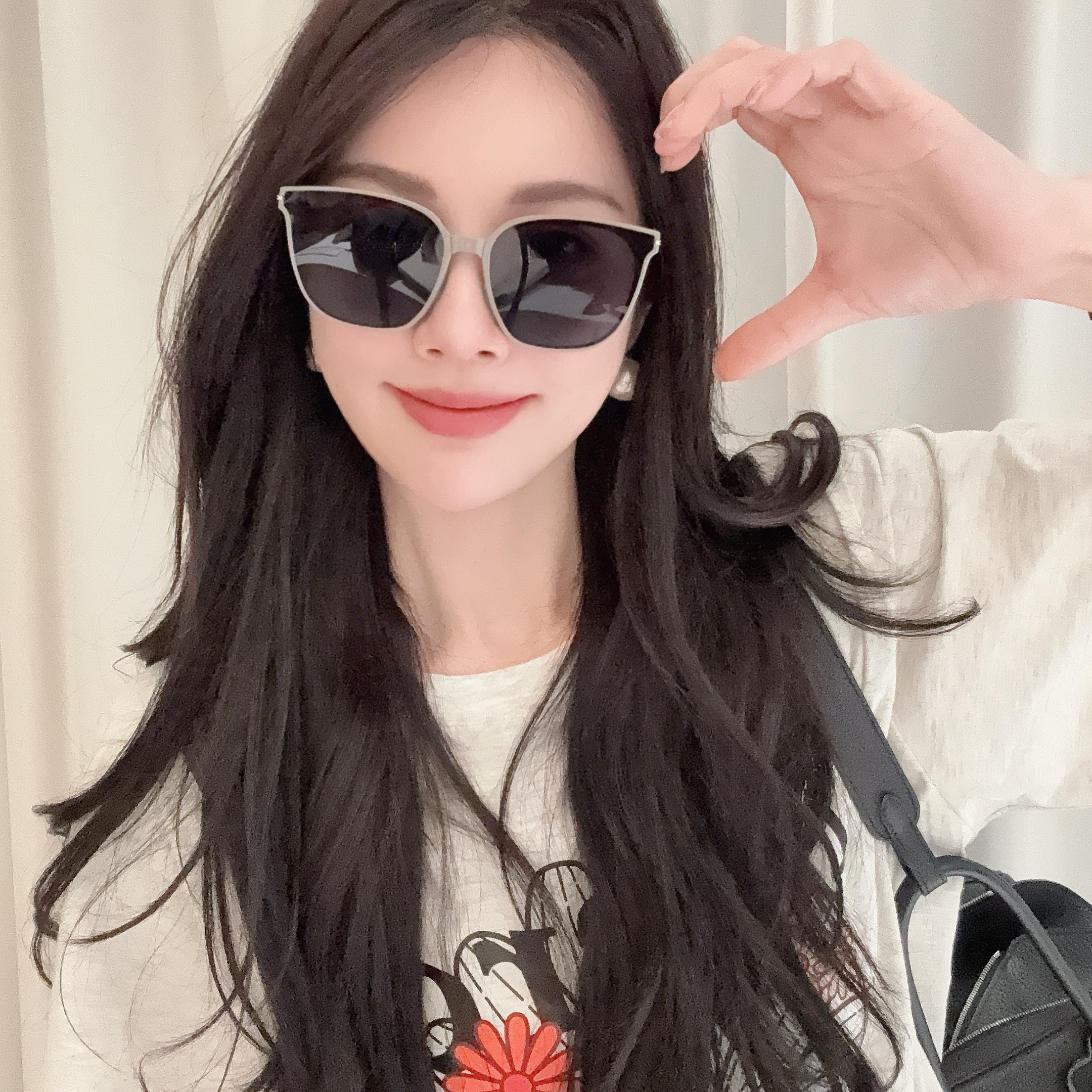 德芬妲可折叠墨镜女防紫外线高级感防晒韩版潮流超轻大框太阳眼镜