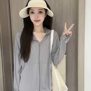 德芬妲2025夏季新款冰丝防晒衣女款防紫外线凉感轻薄透气外套