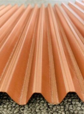 涂层铝瓦楞芯 0.216吊顶机场用单面双面复合 铝瓦楞板可定