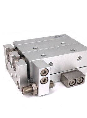 小型双轴精密滑台气缸HLQ6/8/12/20/25X10X20X30X40X50X75SA B AS