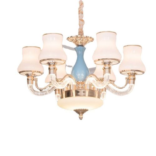 2019新款欧式吊灯法式客厅卧室餐厅大厅灯网红简欧灯臂发光灯具