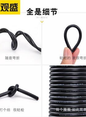 大量现货2464信号线 26awg 二芯 3芯 6芯 7芯 10芯白色护套连接线