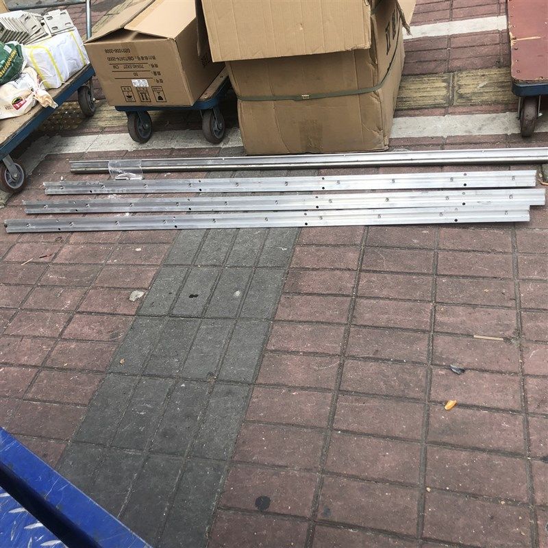 滑轮轨道平移门推拉门重型圆管实心地路轨不锈钢滑轨导轨加厚