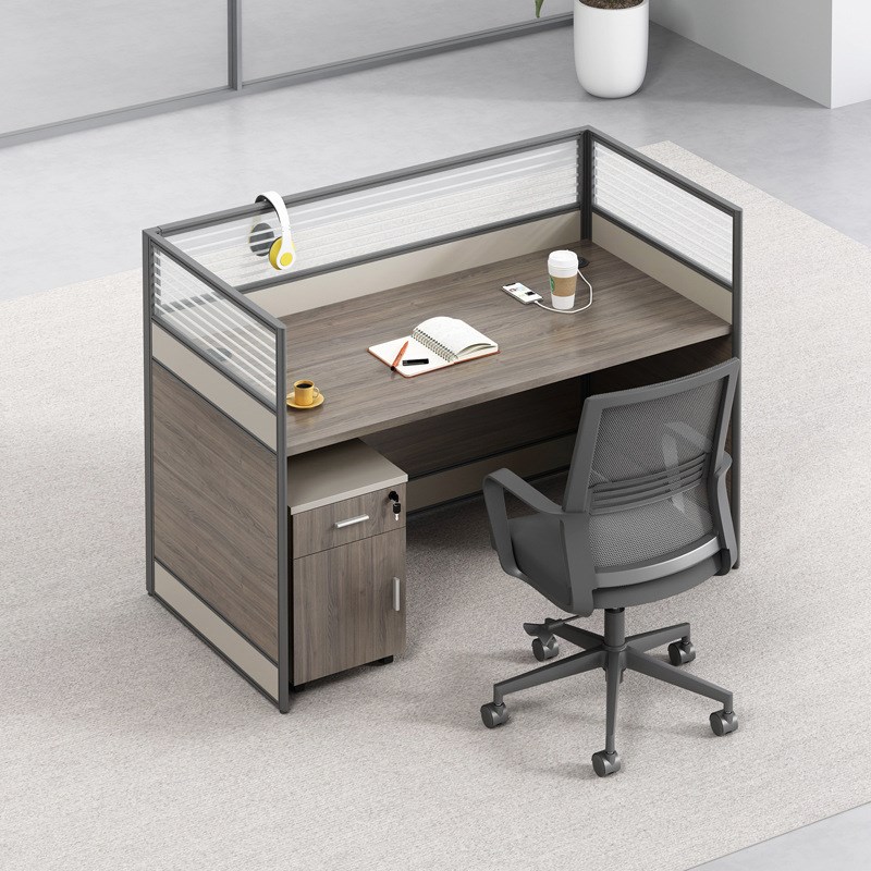 屏风职员办公桌加厚办公室工位多人双人面对面卡座员工位桌椅组合