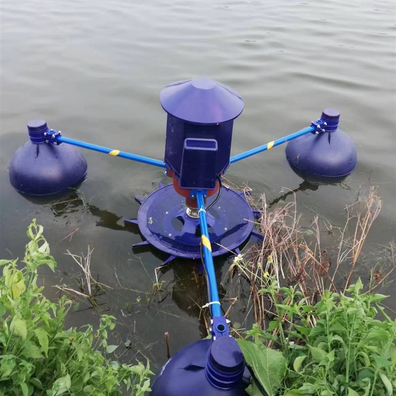 叶轮式鱼塘增氧机顺德农机二厂增氧机鱼池池塘增氧泵养殖虾塘制氧