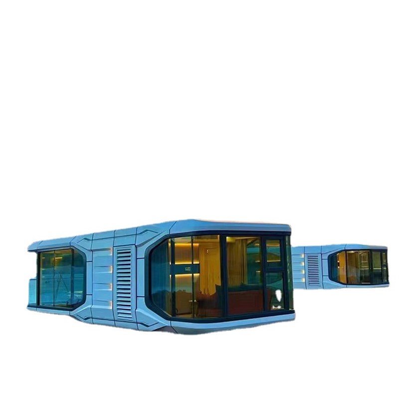 欧式现代风别墅设计集装箱房二层豪华农村自建房带阳台网红民宿