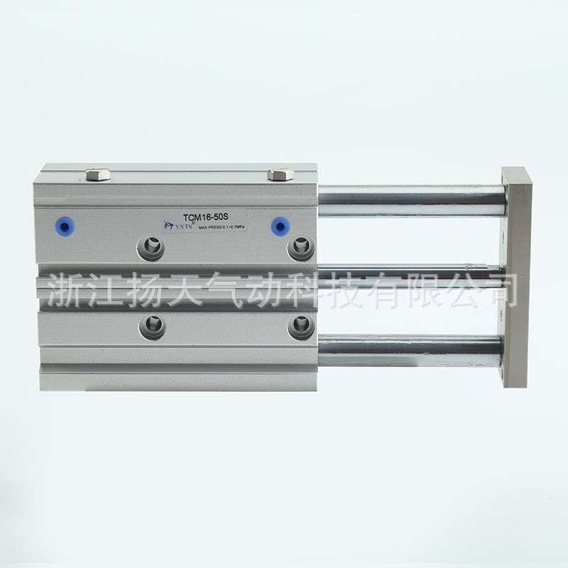 三轴三杆气缸TCM16X10/20/30/40/50/75/100/125S滚珠轴薄型带磁