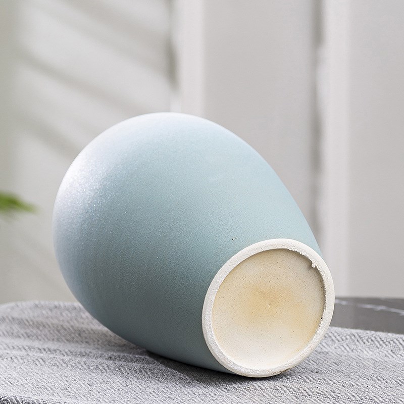 小清新简约陶瓷花瓶家居客厅插花水培花瓶摆件粗陶罐装饰花盆