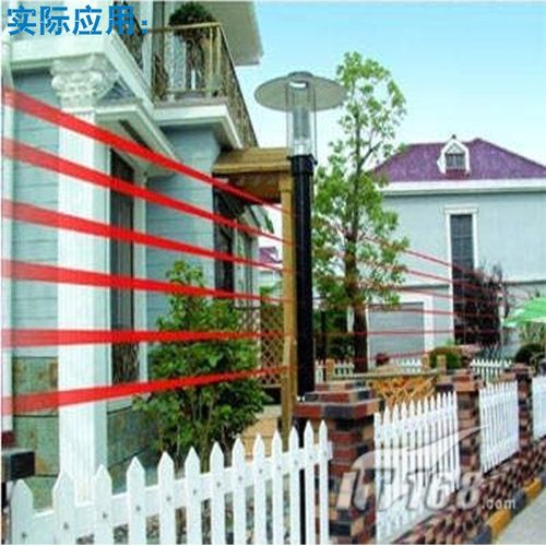 富镭5V供电M8激光对射传感器 可见光光电开关激光发射接收送支架