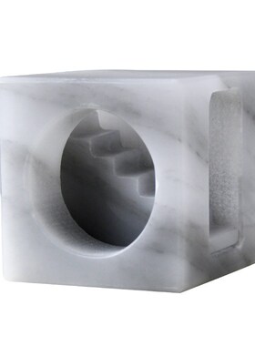 现代简约灰色大理石创意房子摆件样板房玄关茶几酒柜书房软装饰品