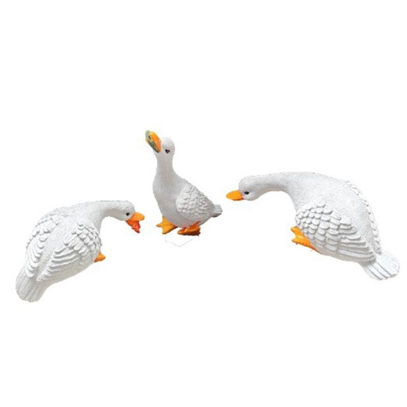 户外仿真白鸭子摆件小号吸水假山鱼池庭院装饰花园工艺品树脂造景,家居饰品,户外/庭院摆件,淘宝优惠券,粉丝福利购,淘宝优惠卷