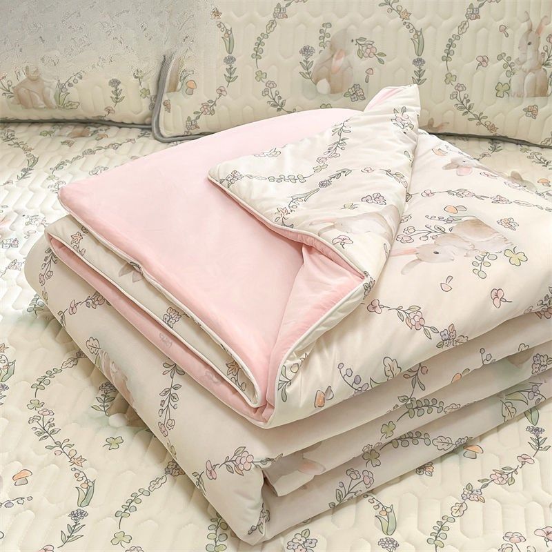 2025夏凉被凉感丝薄款空调被儿童夏被可机洗单人学生宿舍春秋被子,床上用品,化纤被,淘宝优惠券,粉丝福利购,淘宝优惠卷