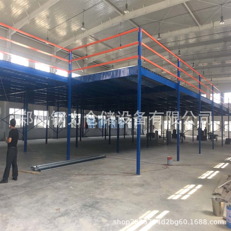 河南郑州货架 仓储钢平台仓库钢结构多层阁楼厂家重型货架