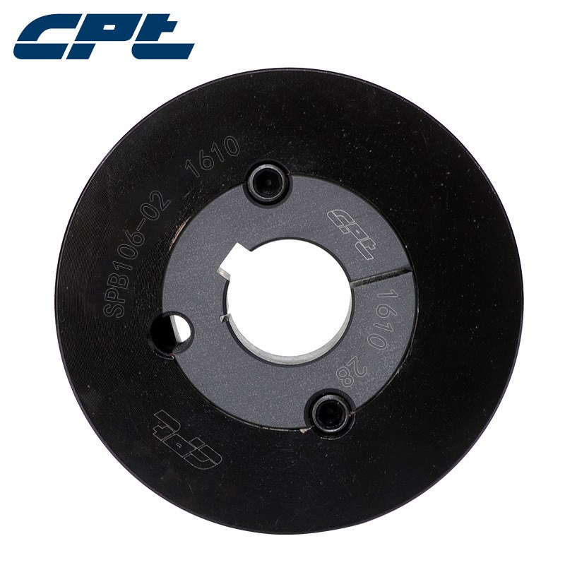 CPT欧标锥套皮带轮SPB118-02配1610锥套双槽皮带轮b型电机皮带轮