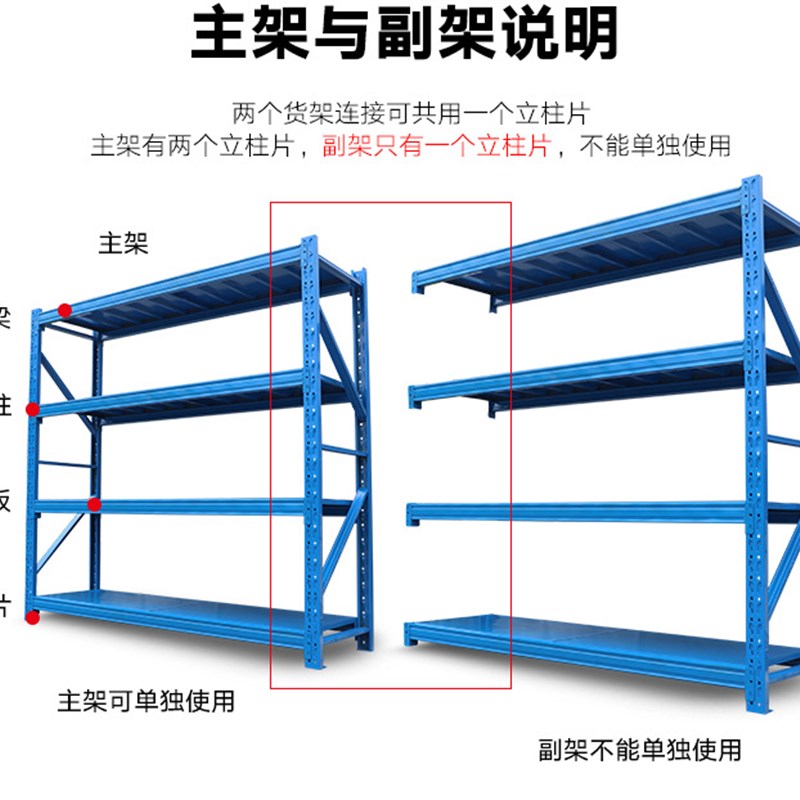 仓库货架仓储库房轻型中型重型货架五金金属置物架铁架子